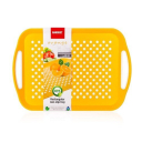 Plastový tác 46*32*4,5 cm oranž., protiskluzový