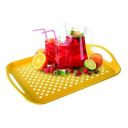 Plastový tác 46*32*4,5 cm oranž., protiskluzový