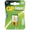 Alkalická baterie GP Super 6LF22 (9V), blistr