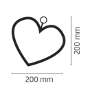 10 LED dekor. osvětlení - srdce IP20 teplá bílá