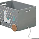 Kesper Box na hračky s kolečky, alpaka 50 x 35 x 30 cm