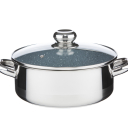 Rendlík Cerammax Pro Standard s poklicí, průměr 22 cm, objem 3.0 l, keramický povrch šedý granit