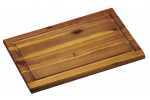 Krájecí prkénko s dřážkou akátové dřevo 31 x 21 cm
