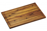 Krájecí prkénko s dřážkou akátové dřevo 40 x 26 cm