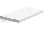 Vasagle Nástěnná police bílá, 40 x 20 x 3,8 cm