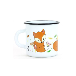 Smaltovaný hrnek dětský 8 cm, 0,35 l Lištička