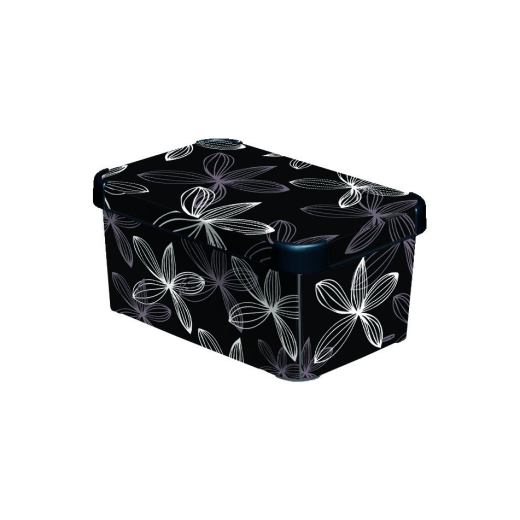 DECOBOX - S- black flower 
