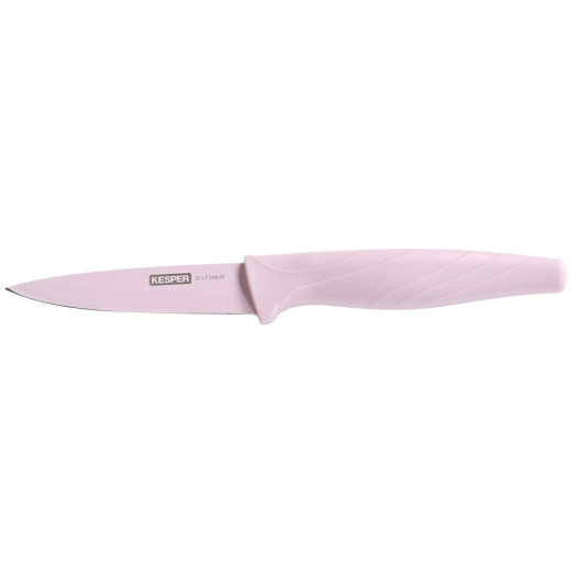 Loupací nůž na ovoce a zeleninu, růžový 8,5 cm 