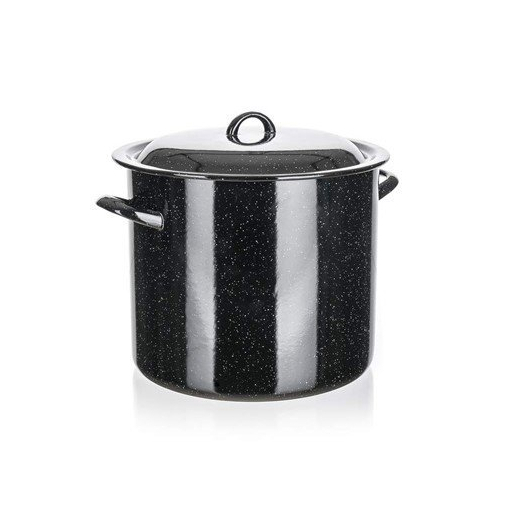 Smaltovaný hrnec s poklicí 24 cm 