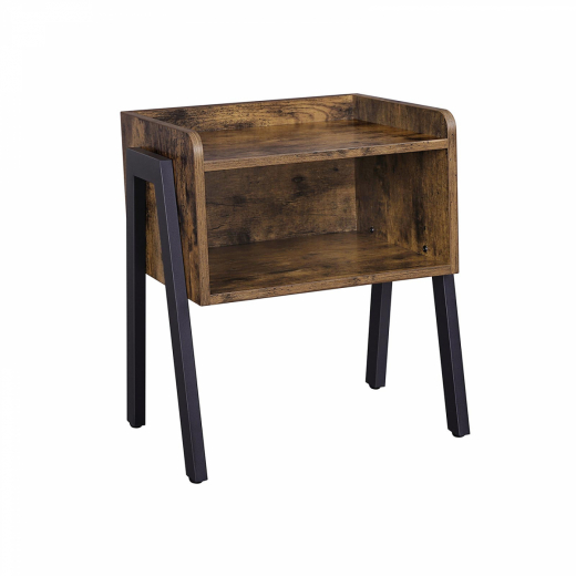 Vasagle Noční stolek industriální, rustikální 42 x 35 x 52 cm 