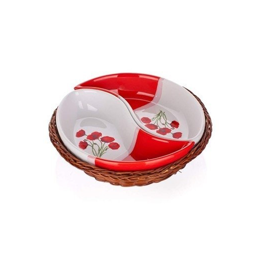 2d mísa v košíku 20,5cm Red Poppy OK 