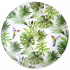 Plastový talíř s dekorem tropických listů, průměr 25 cm