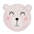 ZELLER Prostírání dětské motiv medvěd, růžová, průměr 36,5cm