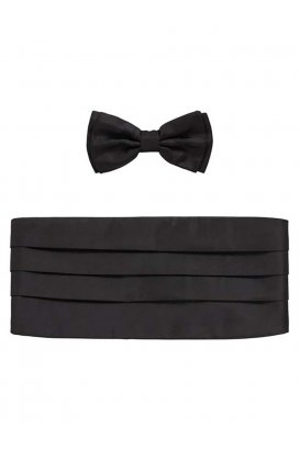 Frakový pás a motýlek Set bow tie+cumm.
