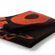 Fox - Osuška beach towel Black / Orange