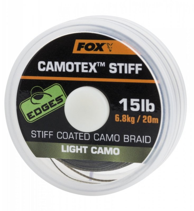 FOX - Šňůra Camotex Stiff 20lb 20m Light Camo