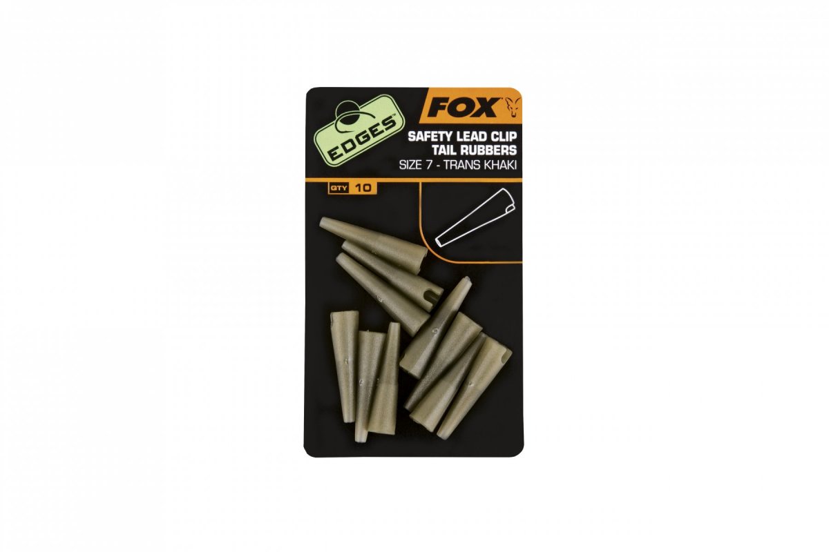 FOX - Převlek Lead Clip Tail Rubbers Velikost 7 10ks Trans Khaki