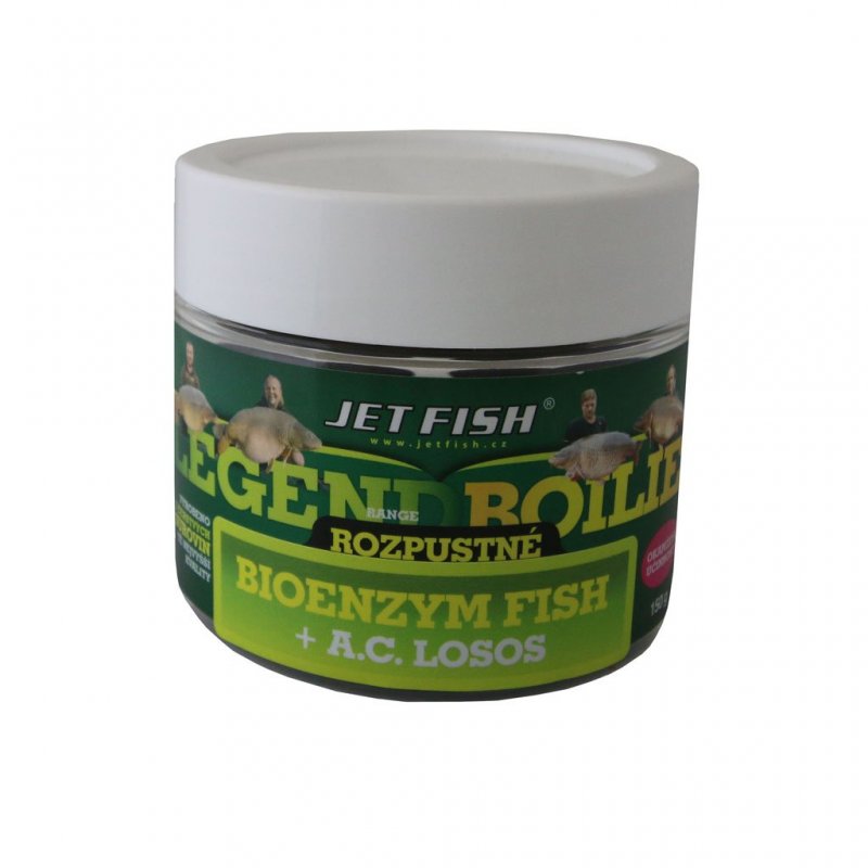 Jet Fish - Rozpustné boilie Legend Range Bioenzym Fish + Losos/Asafoetida 20mm 150g