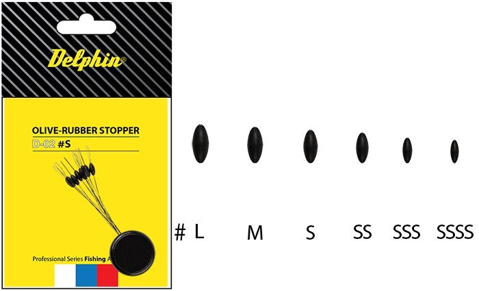 Delphin - Stoper Olive-Rubber stopper Velikost SSSS