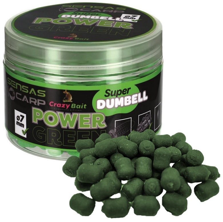 Sensas - Dumbell Power Green (česnek) 7mm 80g