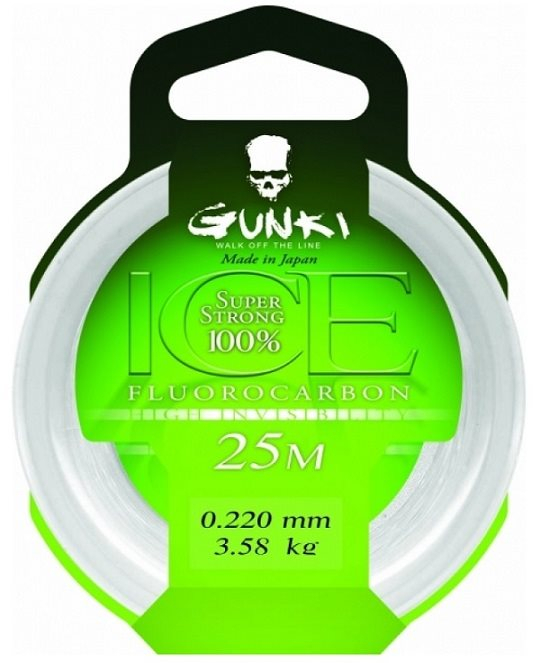GUNKI - Fluorocarbone Ice 25M 0,29mm 6,28 kg