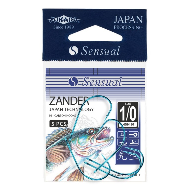 Mikado - Háček Sensual Zander vel. 1/0 modrá 5ks