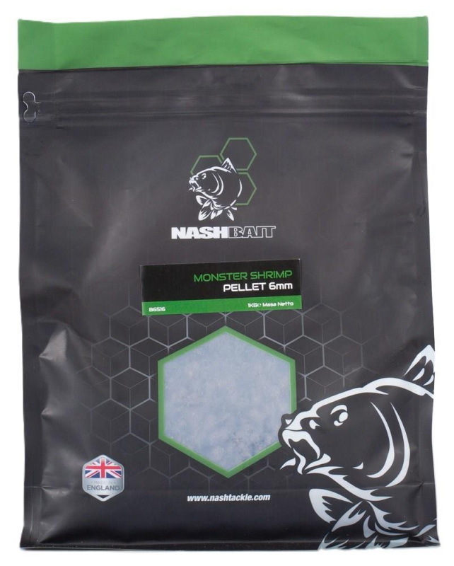 Nash - Pelety Monster Shrimp 2mm 1kg