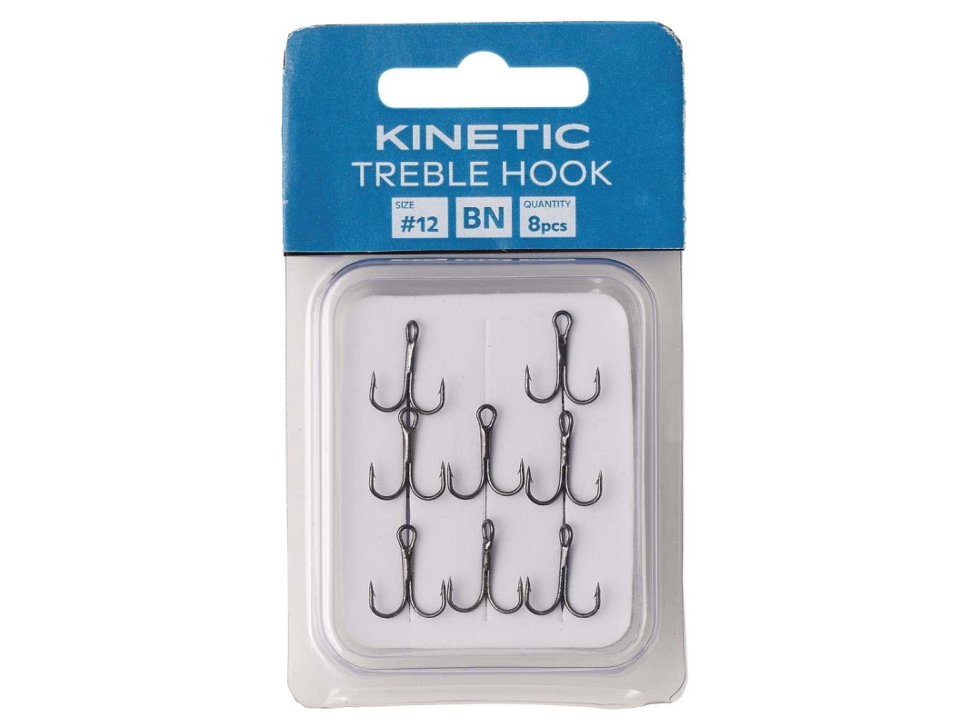 Kinetic - Háčky Trebble Hook Black Nickel vel. 12 8ks