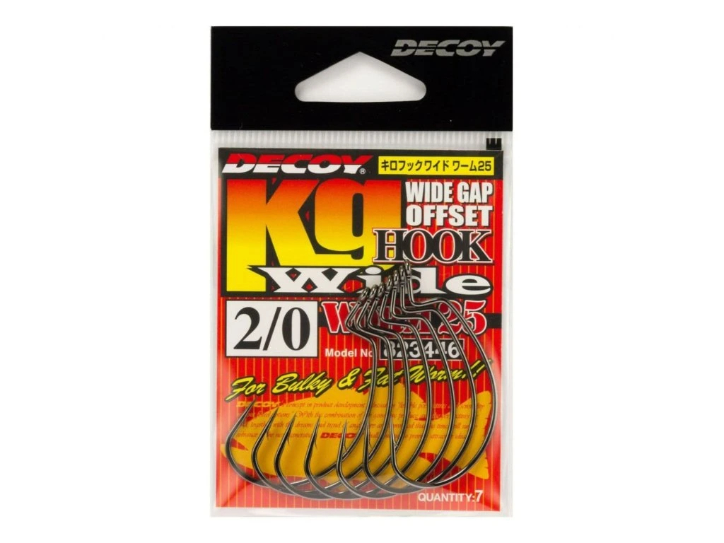 Decoy - Háček Worm 25 kg Hook Wide s protihrotem vel.2 8ks