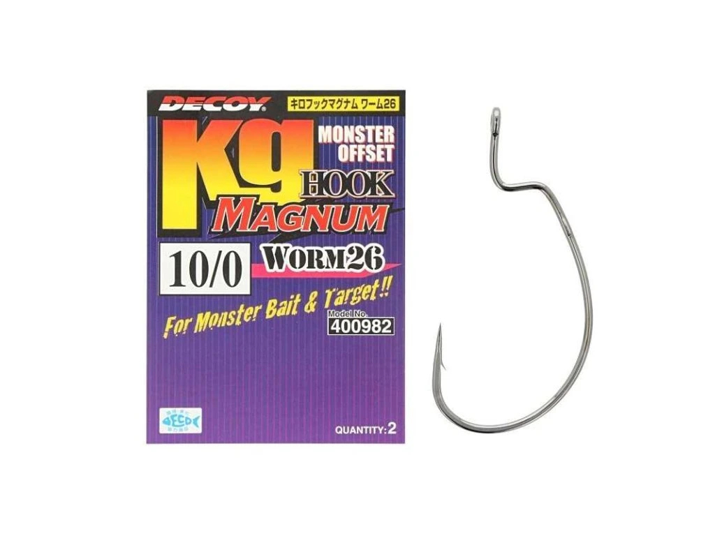 Decoy - Háček Worm 26 kg Hook Magnum s protihrotem vel. 6/0 4ks