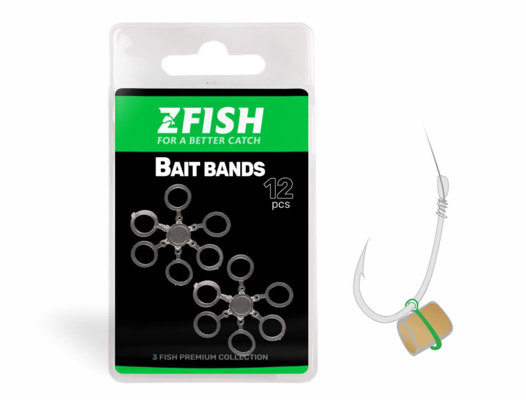 Zfish - Nástrahový kroužek Bait Bands 8mm 12ks
