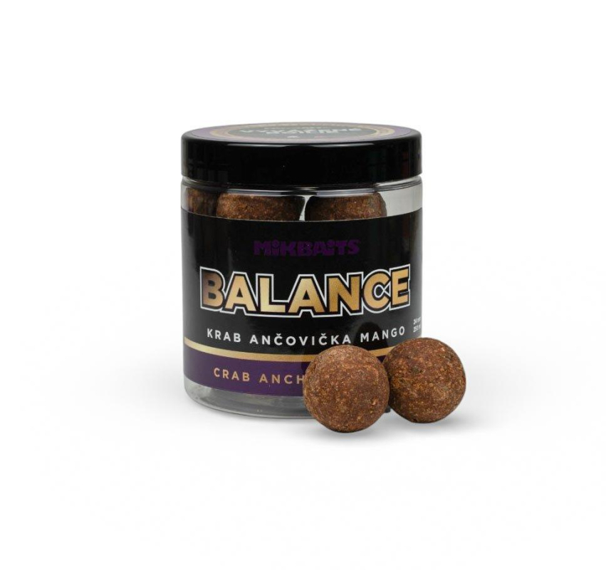 Mikbaits - Boilies Fanatica balance Krab Ančovička Mango 250ml 20mm
