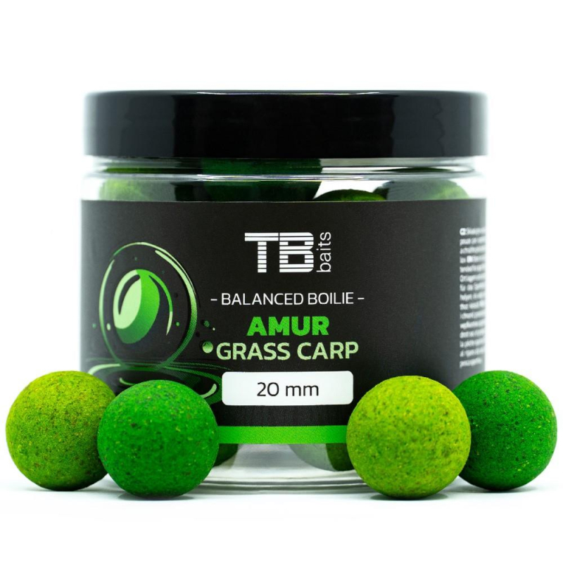TB Baits - Vyvážené Boilie Balanced + Atraktor Amur 100g