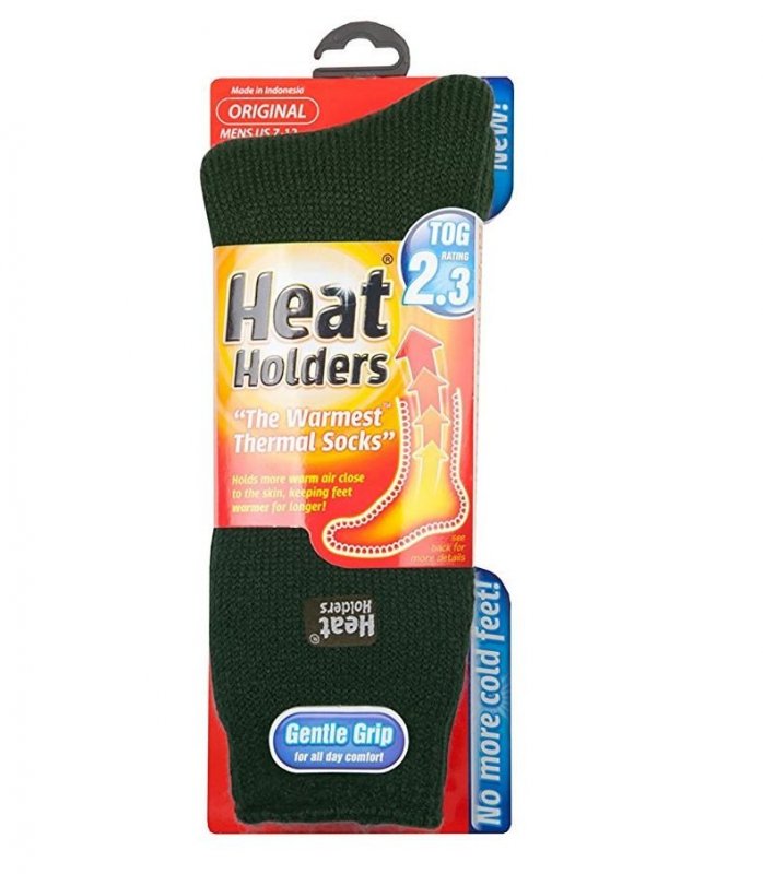 Heat Holders - Ponožky termo pánské Zelené Velikost 39-46