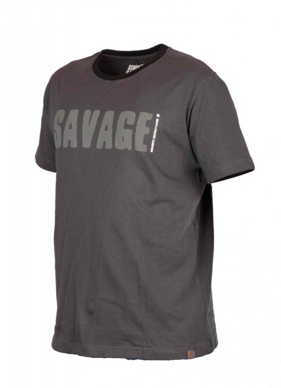 Savage Gear - Tričko Simply Savage Tee Grey Velikost S