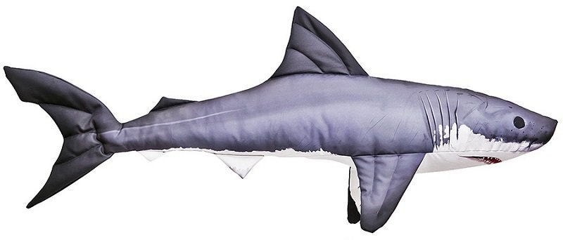 Gaby - Polštář / Plyšová ryba Žralok bílý 53cm