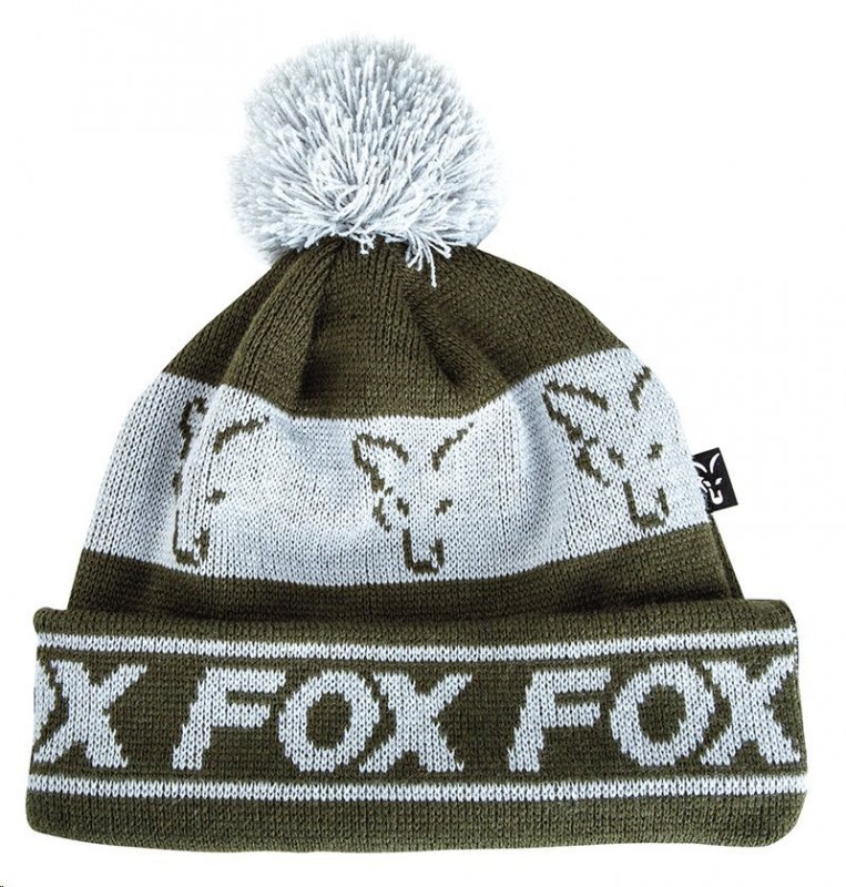 FOX - Čepice Lined Bobble Hat Green/Silver