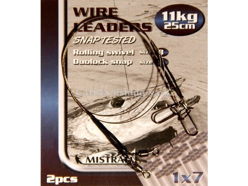 Mistrall - Lanko Wire Leaders 1x7 15kg 25cm 2ks