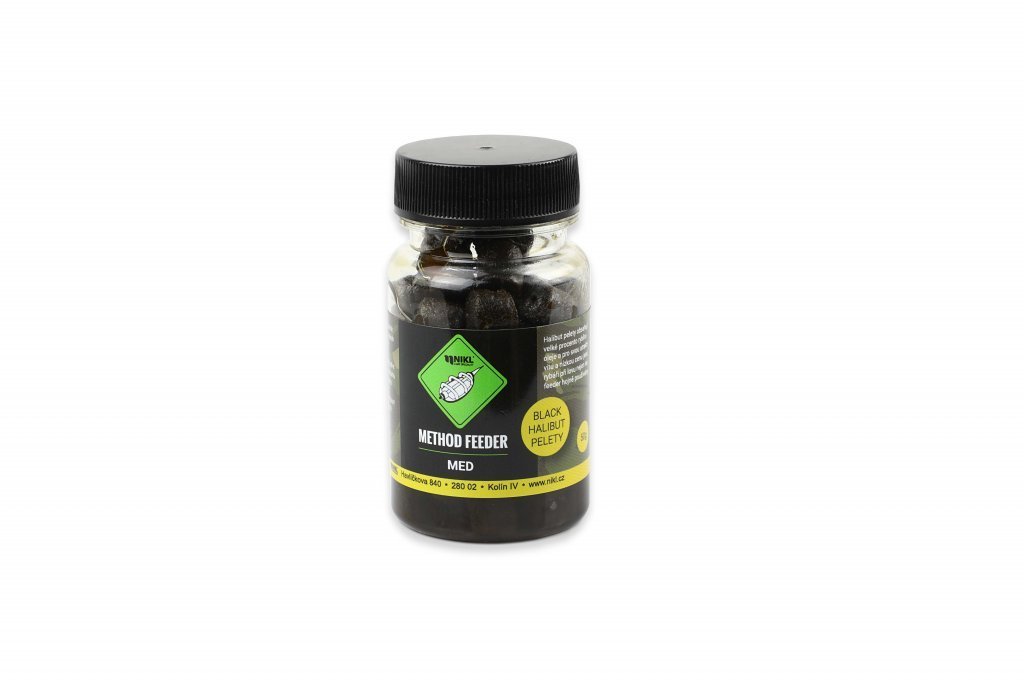 Nikl - Pelety Method feeder Black Halibut Gigantica 8mm 50g