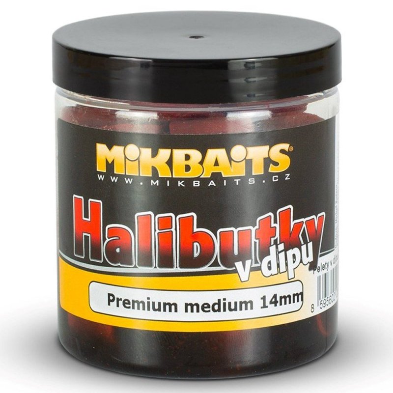 Mikbaits - Halibutky v dipu Premium 14mm 250ml