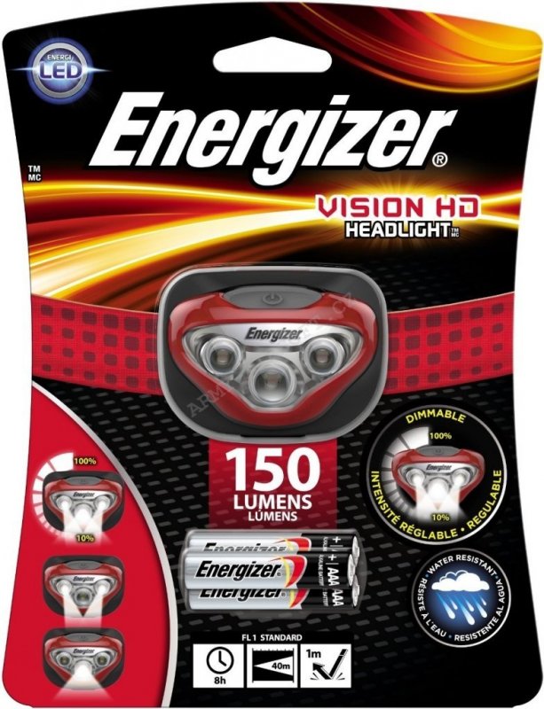 Nepřiřazeno Čelovka Energizer headlight Vision HD 150lumens