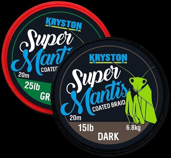 Kryston - Potahovaná šňůra Super Mantis Green 25lb 20m