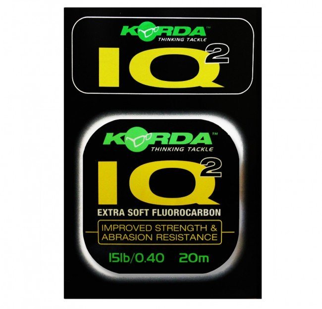 Korda - Vlasec IQ2 Extra Soft Fluorocarbon Hooklink 0,40mm 15lb 20m