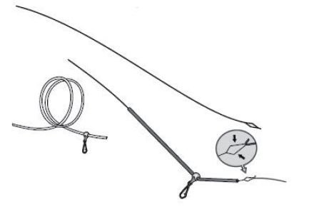 Extra Carp - Protahovací struna Elastic Threader 60cm