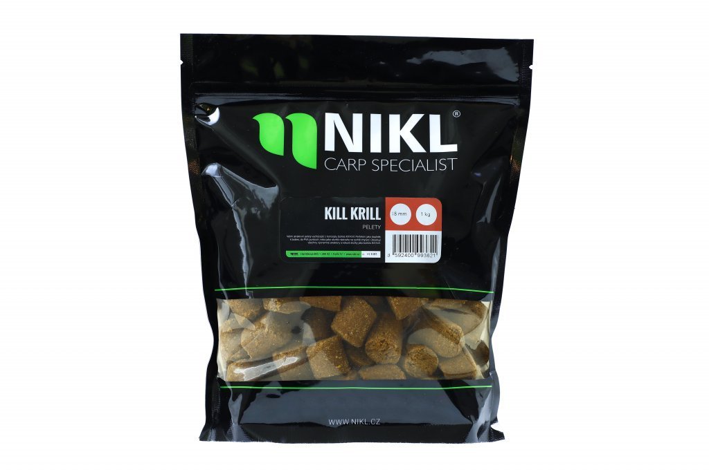 Nikl - Pelety Kill Krill s dírkou 10 mm 1 kg