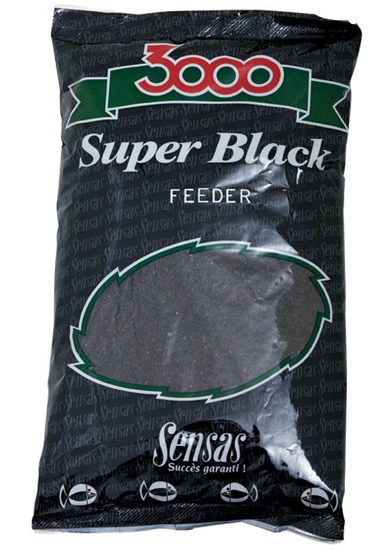 Sensas - Vnadící směs 3000 Super Black Feeder (Feeder-černá) 1kg