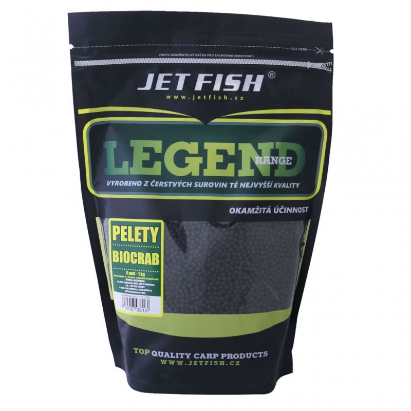 Jet Fish - Pelety Legend Range Biocrab 4mm 1kg