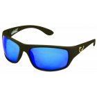Mustad - Brýle HP Polarized Sunglasses Black Frame + Smoke Lens with Blue Revo