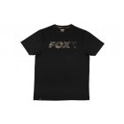 FOX - Tričko Black/Camo Chest Print T-Shirt Velikost XXL