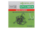 Korum - Háčky Xpert Specimen Micro Hooks - Barbed vel. 12 10ks